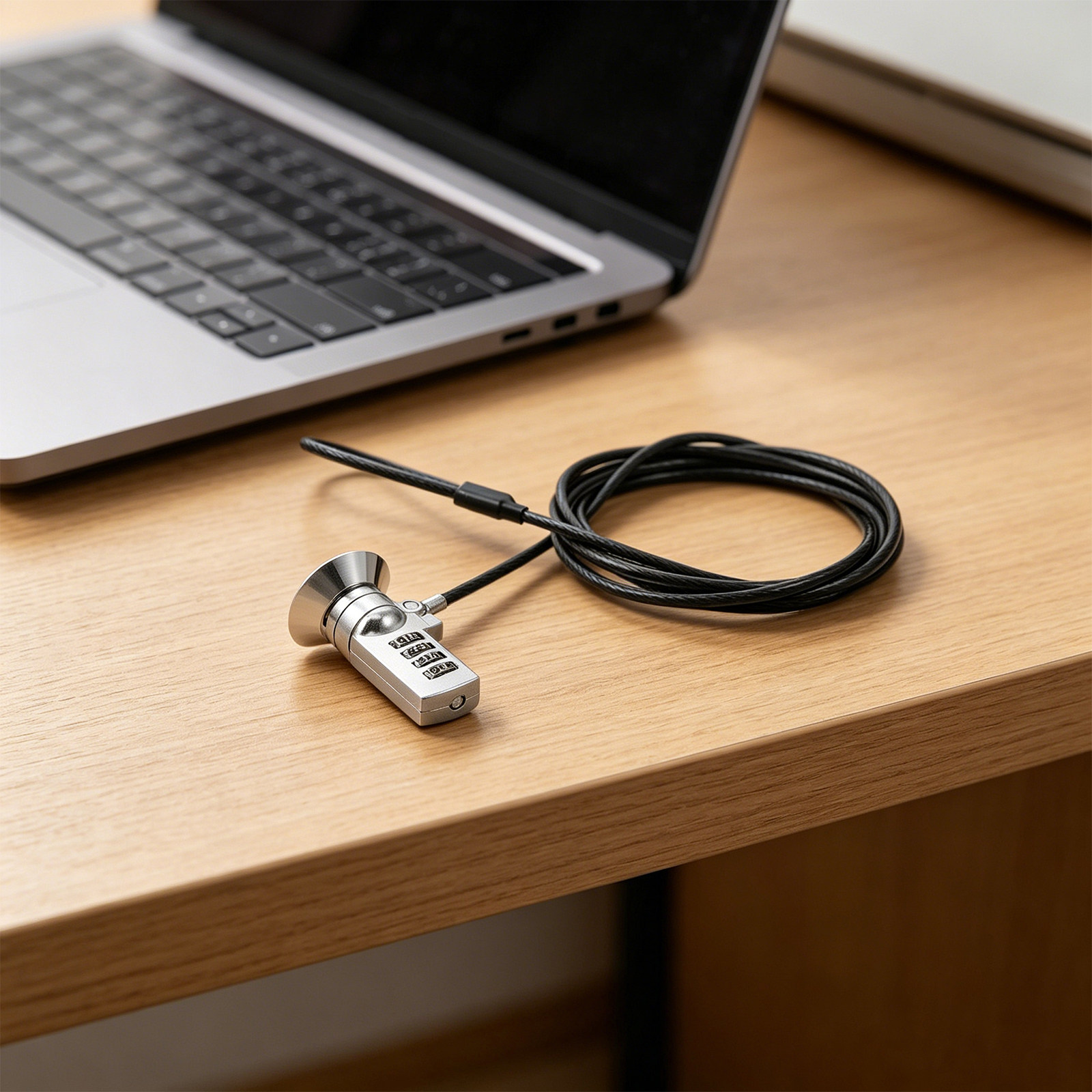 Cable Lock Laptop - 1 conjunto de cabo de segurança