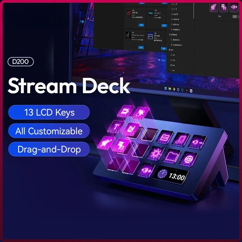 Office Youtuber - Teclado D200 Stream Deck com 13