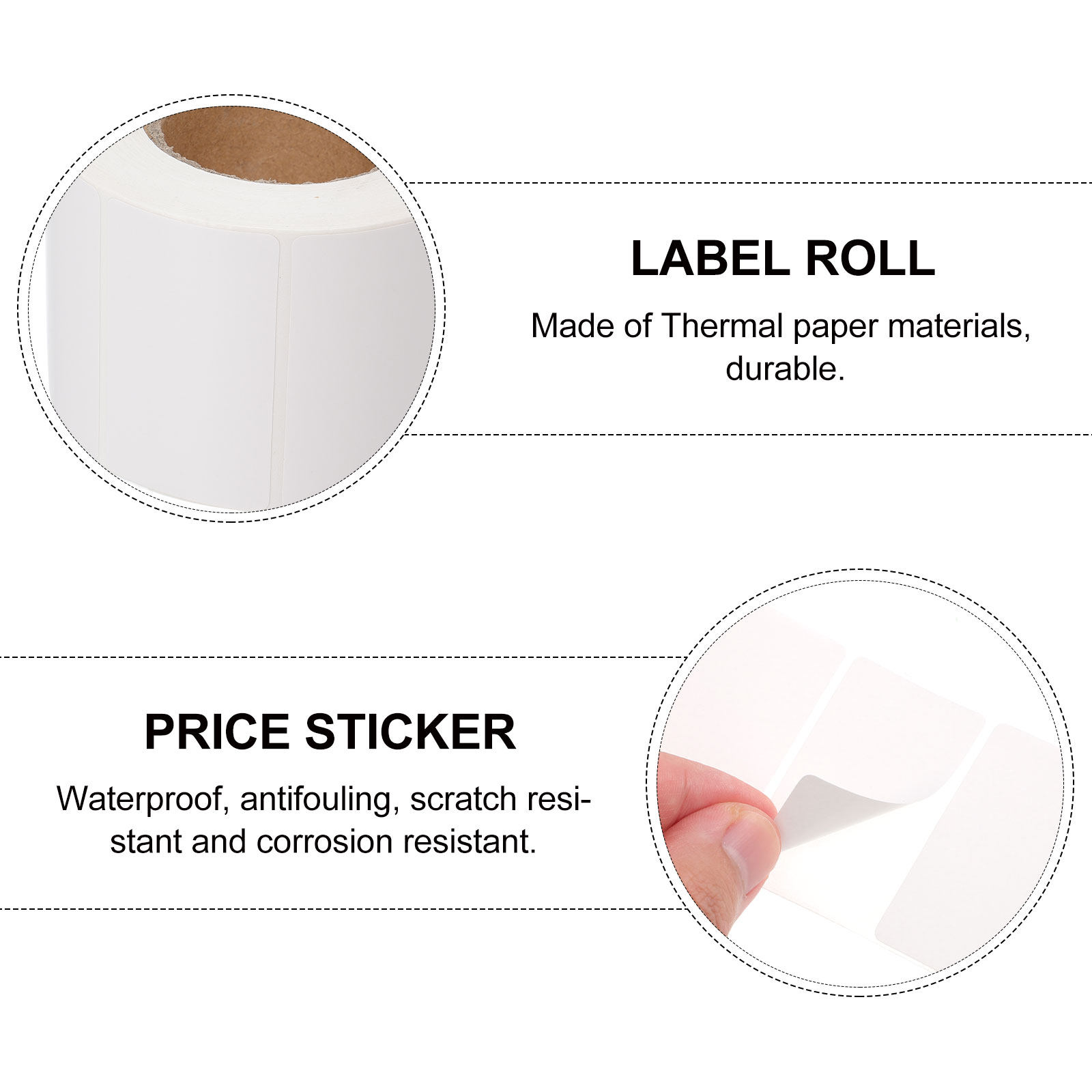 1 Rolo de etiquetas térmicas,  - Label Printer Thermal avaliação e preço