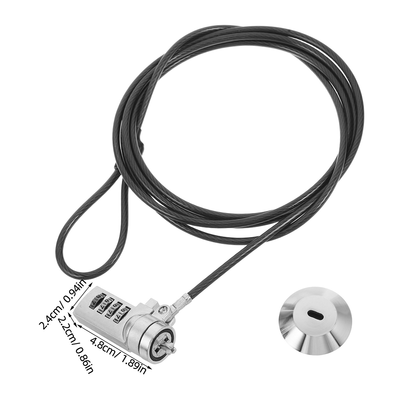 1 conjunto de cabos de seguran - Cable Lock Laptop avaliação e preço