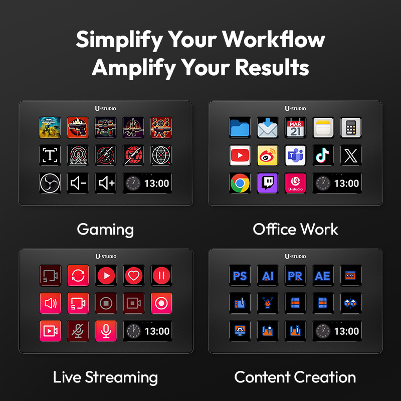 Teclado D200 Stream Deck com 1 - Office Youtuber avaliação e preço